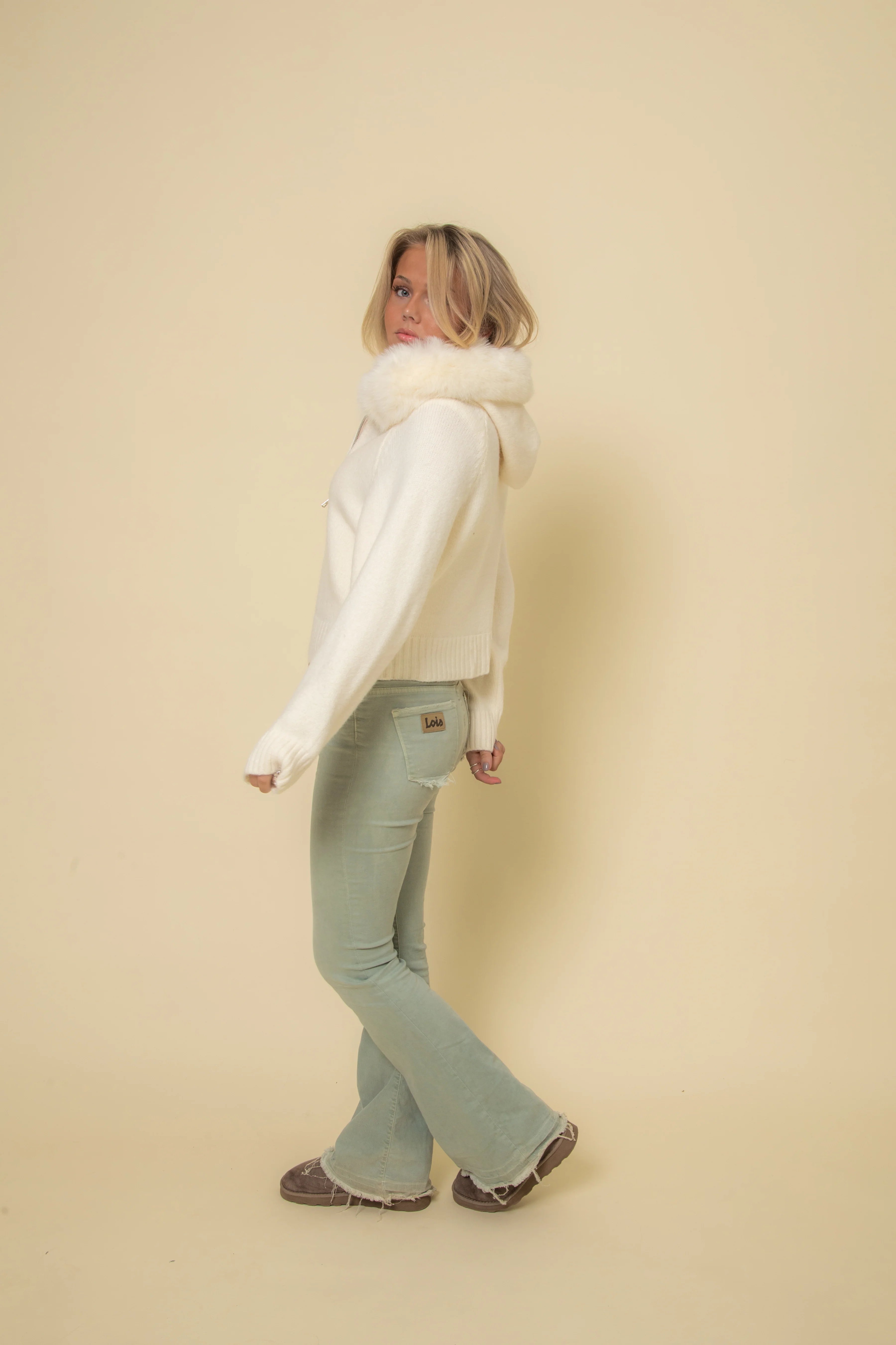 Faux Fur Sweater