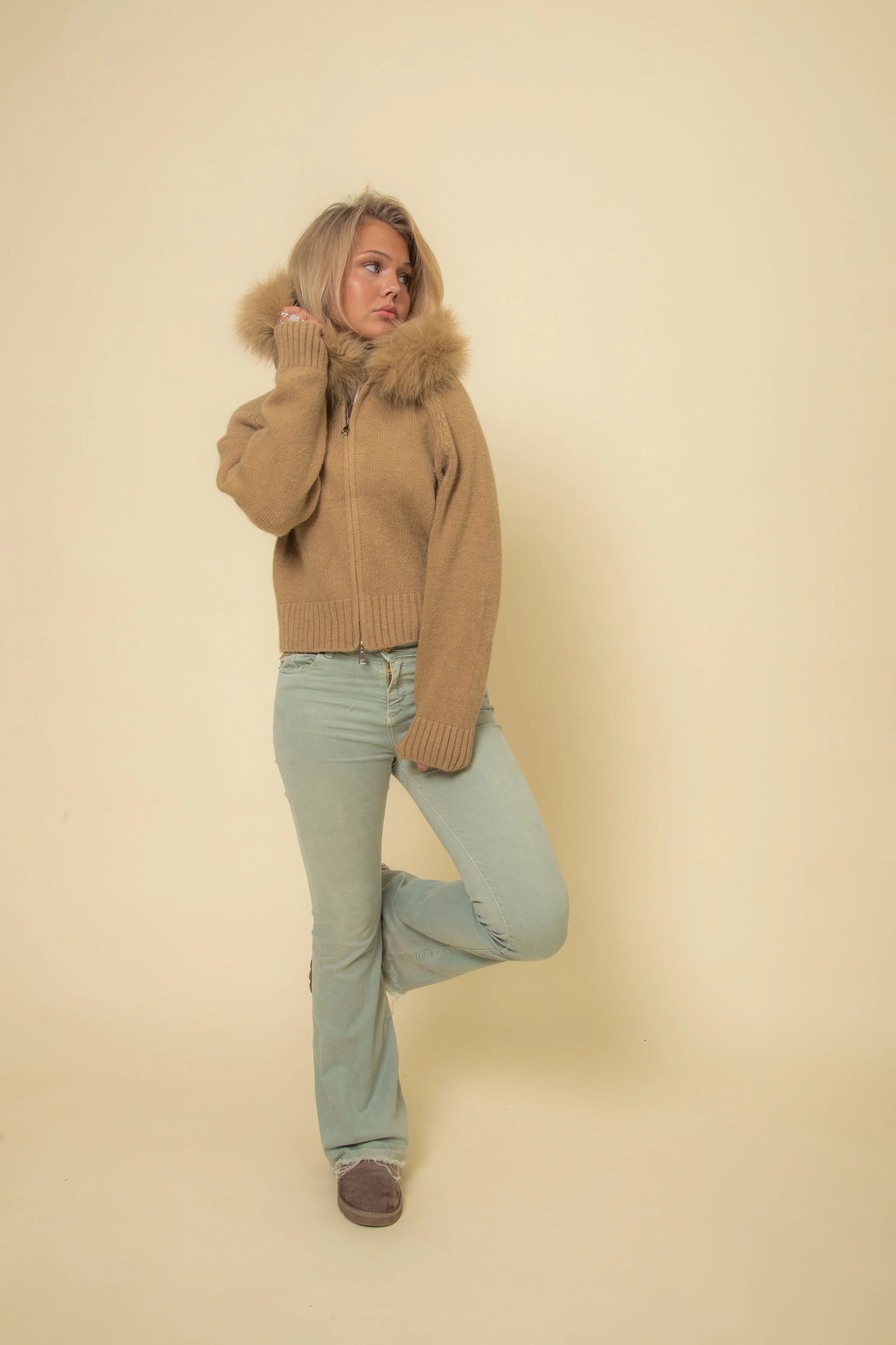 Faux Fur Sweater