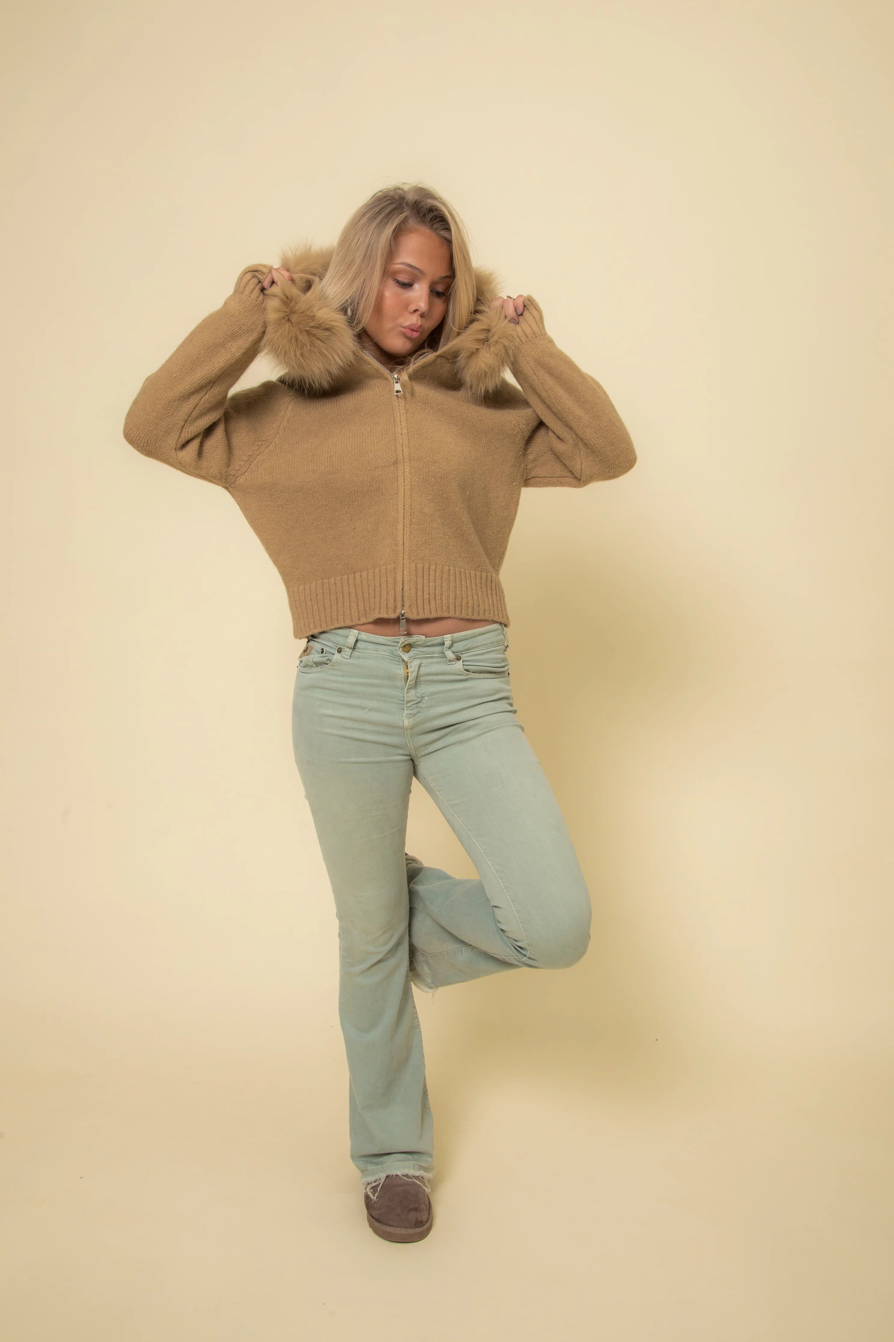 Faux Fur Sweater